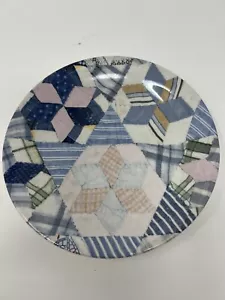 Plato de ensalada Ralph Lauren Patchwork Wedgwood 8 pulgadas vintage - retirado raro - Imagen 1 de 7