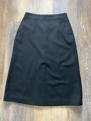 Falda lápiz Uniqlo para mujer talla 2 negra larga línea A falda de lana lápiz nueva con etiquetas Foto 1 de 4