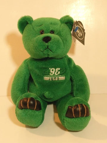Vinny Testaverde #16 Beanie Bear Plush Limited Treasures 1998 New York Jets NFL Cover