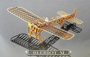 N Scale 1/160 AeroBase 'Bleriot XI' Brass Model Airplane Kit Item #B003 - Picture 1 of 3