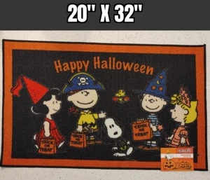 Peanuts Snoopy Lucy Kostüme Halloween Herbst dekorativer Akzent Teppich Matte 20" x 32" - Bild 1 von 10