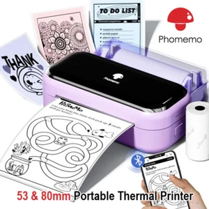 Phomemo M03 Thermo Bluetooth Tragbarer Mobiler Drucker kompatibel mit 53mm/ 80mm - Bild 1 von 18