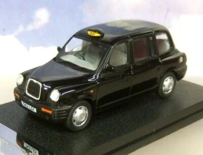 EXCELLENT VITESSE DIECAST 1/43 1998 LTi TX1 LONDON TAXI CAB IN BLACK 10206  - Image 1 of 4