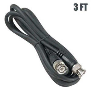 3FT BNC Male to Male Connector RG59 Coax Coaxial Cable CCTV Surveillance Camera - Picture 1 of 1