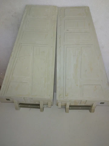 1984 Star Wars ROTJ Imperial Shuttle Left Wing Unbroken Right Broken parts Orig Cover