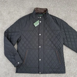 Orvis Route 7 Diamond Quilted Jacket Dark Navy Blue Men's Large Outdoors Hunting - Picture 1 of 6