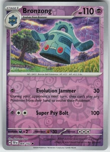 Reverse Holo Bronzong 069/162 Uncommon SV05: Temporal Forces NM - Picture 1 of 1