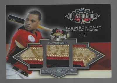 Robinson Cano 2012 Topps Triple Treads All Star Patches Triple Patch 2/9 💲 - Imagem 1 de 3