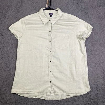 Camisa Patagonia Aire Acondicionado XL Verde Salvia Abotonada Cáñamo Orgánico 54339 Foto 1 de 4