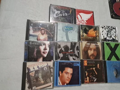 80s 90s Hard rock Metal Cd Lot Of 14 Aerosmith, Heart, Eagles, Zz Top, Elvis.... Foto 1 de 4