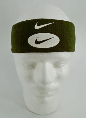 Diadema Nike Fury DRI-FIT Terry para hombre verde áspero/vela Foto 1 de 4