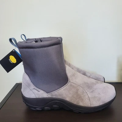 Ботинки зимние Merrill Arctic Grip серые водонепроницаемые на молнии в джунглях подошва Vibram мужские 15 - Изображение 1 из 4