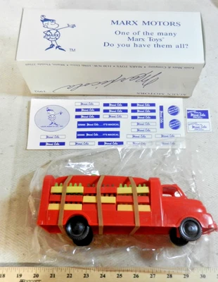 Camión de reparto vintage Marx 1992 "Marxicola" con accesorios en OB (C) Foto 1 de 4