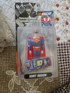 Nascar Hot Wheels Special Edition Superman With 1997 Kurt Busch Car - Picture 1 of 2