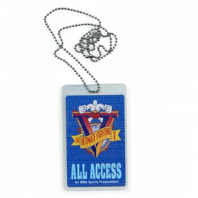 De colección UFC 5 All Access Credential Pass 1995 Royce Gracie Ken Trébol MMA Otto SEG Foto 1 de 4
