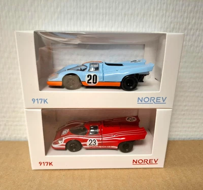 Porsche 917 Le Mans Steve McQueen + Porsche 917K #20 1/43 Norev Nuova in scatola - Immagine 1 di 4