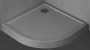 Novellini Victory Piatto Doccia Alto Semicircolare Grigio 80x80 Spessore 11,5 cm - Foto 1 di 2