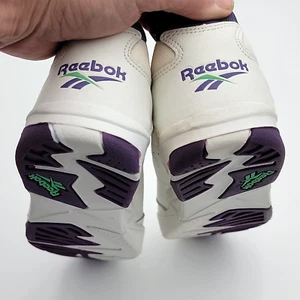 VTG Reebok 1996 Sneakers Sz6 Aurora Plus Retro White Purple NEW Old Stock In Box - Picture 1 of 24
