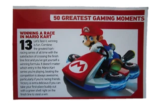Mario Kart Videospiel Magazin Werbung Poster #13 der 50 besten Gaming Momente - Bild 1 von 2