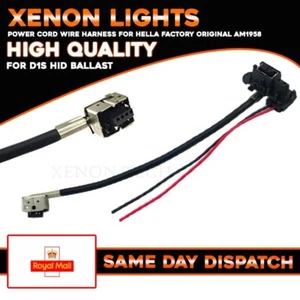 1x Power Cord Harness For Hella Factory D1S OEM Xenon HID Ballast 5DV 009 000-00 - Picture 1 of 3