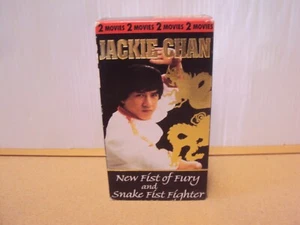 Jackie Chan 2 Movies - New Fist of Fury & Snake Fist Fighter VHS 1995 Kung Fu - Picture 1 of 4