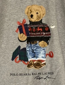 Polo Ralph Lauren Oso Navidad Suéter Jersey Grande 2XB Camiseta Sudadera con Capucha Nuevo con Etiquetas $85 - Imagen 1 de 5