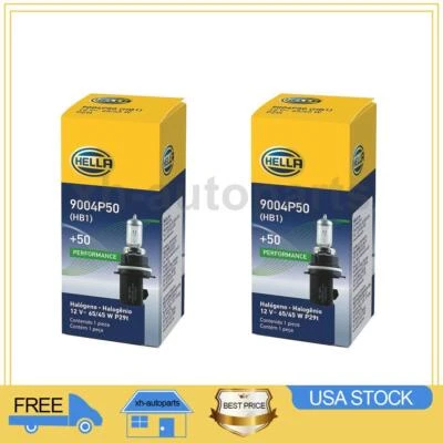 Fits 1987~1991 Ford Bronco 2X High Beam and Low Beam Hella Headlight Bulb - Image 1 of 4