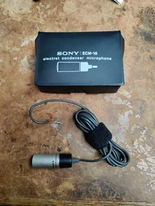 Vintage SONY ECM-16 Electret Condenser Microphone Working- See Description - Picture 1 of 8