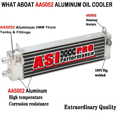 Aluminum Oil Cooler Radiator For 90-92 Mercedes-Benz R129 500SL A1295000400 Foto 1 de 4