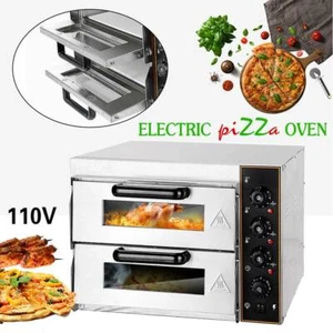 Multifunctional Electric Pizza Ovens Double Deck Toaster Bake Broiler Oven 3000W - Picture 1 of 12