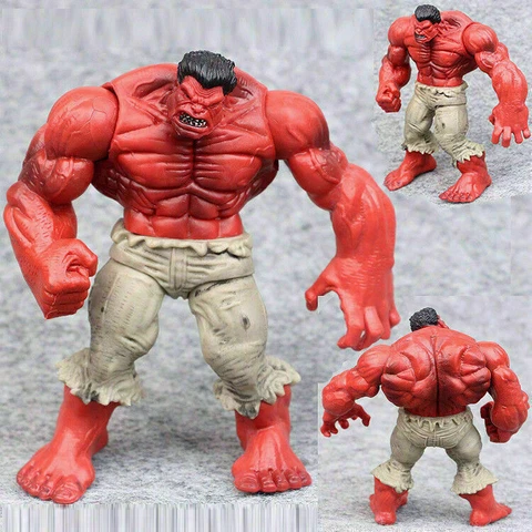 Comic Book Heroes The Red Hulk Action Statue Figure Toy Collection Gift Cover
