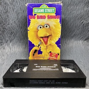 Sesame Street: Big Bird Sings! VHS Tape 1995 Sony Wonder Cartoon Show Rare Show - Picture 1 of 8