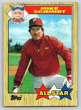 Topps 1987 Mike Schmidt #597