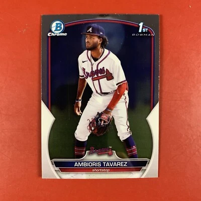 2024 Bowman Chrome Prospects Ambioris Tavarez card #BCP-33 Atlanta Braves - Image 1 of 2