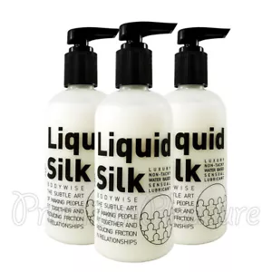 Pack of 3 Liquid Silk lubricant Intimate lube Water based Luxury 3 x 250 ml - Picture 1 of 1