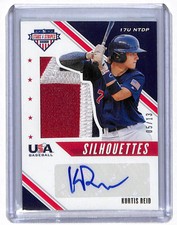 2020 USA Stars & Stripes Silhouettes patch auto /13 Kurtis Reid #USJ-KR
