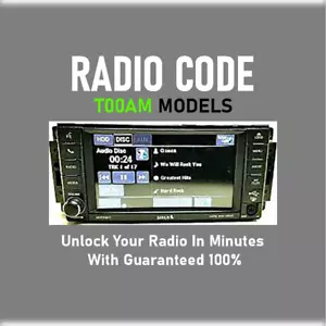 JEEP✅ CHRYSLER ✅ RAM✅ DODGE✅ DESBLOQUEO CÓDIGOS DE RADIO ✅ MODELOS T00AM A11 ✅ SERVICIO DE PIN - Imagen 1 de 3