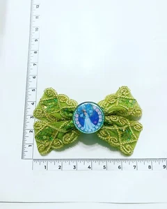 Handmade Hair Bows - Disney Princess - Princess and the Frog - Barrette #4 - Picture 1 of 1