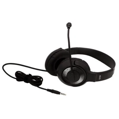 Avid 2AE55KL AE-55 3.5mm Stereo Over the Head w Boom Microphone Headset Black - Image 1 of 2