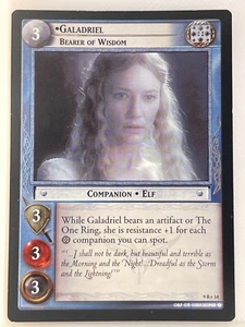 LORD OF THE RINGS TCG REFLECTIONS FOIL 9R+14 GALADRIEL BEARER OF WISDOM ex - Picture 1 of 1
