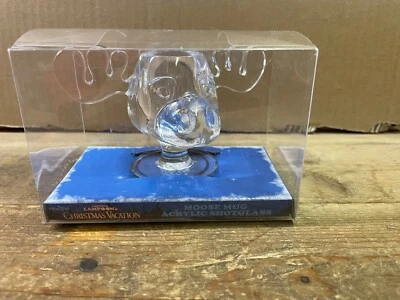 Vacaciones de Navidad Wally World Moose Griswald 1 OZ MINI vidrio de chupito acrílico Foto 1 de 3