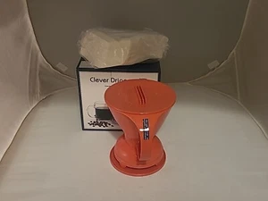 Clever Coffee Dripper Coral Red Large 500ml Coffee Maker Safe BPA Free Plastic - Picture 1 of 14
