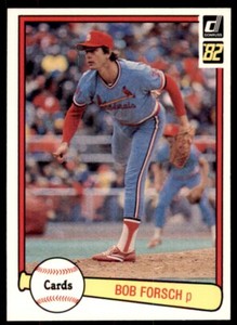 1982 Donruss Baseball Card Bob Forsch St. Louis Cardinals #91