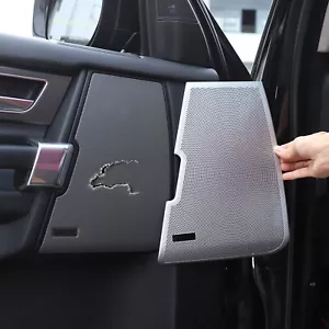 4pcs Stainless Door Speaker Cover Set Fits Land Rover LR4 Discovery 4 2010-2016 - Picture 1 of 14