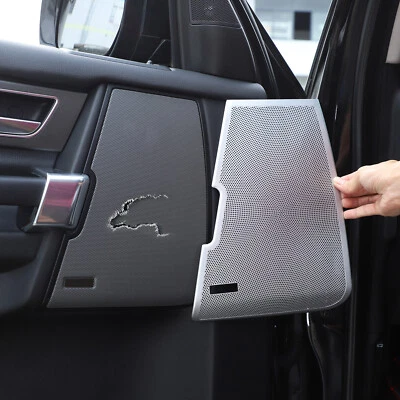 4pcs Stainless Door Speaker Cover Set Fits Land Rover LR4 Discovery 4 2010-2016 — 第 1/4 张图片