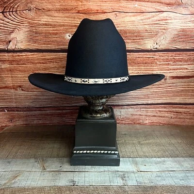 Western Cowboy COWGIRL Hat Rodeo Faux Felt Tall crown HAT Tejana Copa ALTA - Image 1 of 4
