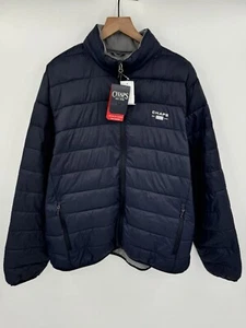 NUOVO Chaps giacca uomo full zip puffer leggera trapuntata taglia 2XL MSRP $100 - Foto 1 di 7
