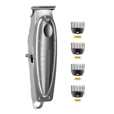 Cortapelos profesional USB recortadora inalámbrica máquina de corte de barba peluquero Foto 1 de 4