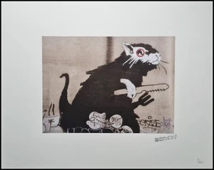 BANKSY * Untitled * 50 x 40 cm * Lithografie * Kunstdruck * limitiert # xx/500 - Bild 1 von 9