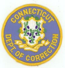 CONNECTICUT CT DEPARTMENT OF CORRECTION NICE SHOULDER PATCH SHERIFF POLICE